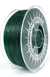 Zielony galaktyczny (skrzący się) filament PLA Devil Design 1,75 mm, 1 kg