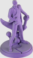 Purpurowo-szary matowy filament Polymaker dual PolyTerra Foggy Purple PLA  1,75 mm, 1 kg 