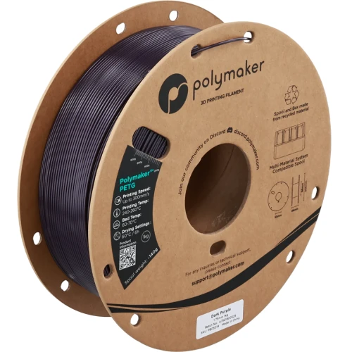 Purpurowy ciemny filament Polymaker PolyLite PETG  1,75 mm 1 kg