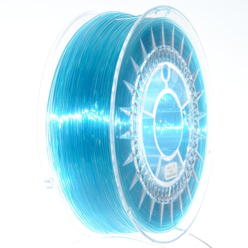 Filament PETG Devil Design 1,75 mm transparentny niebieski, 1 kg